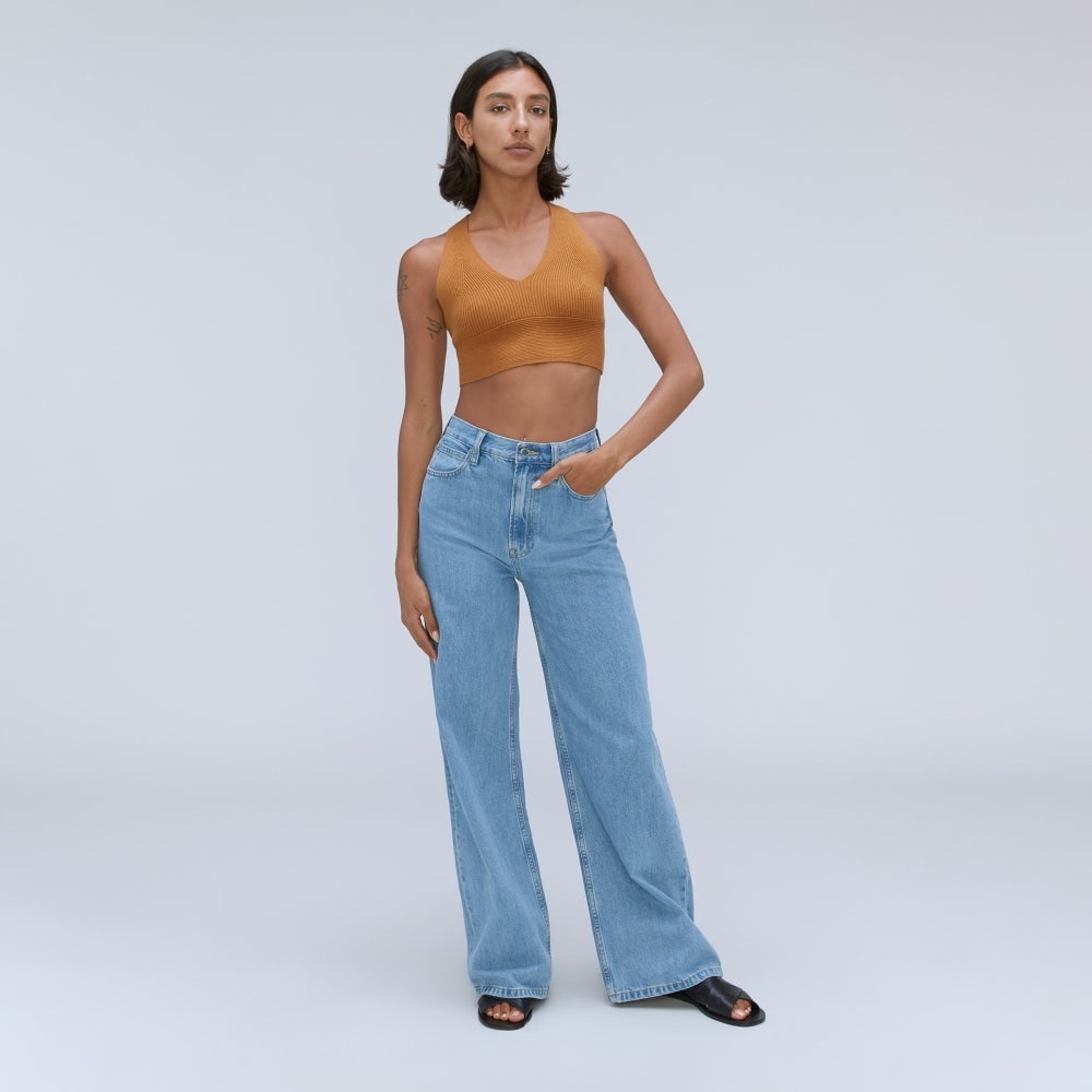 Everlane Light Blue Wide Leg Jeans